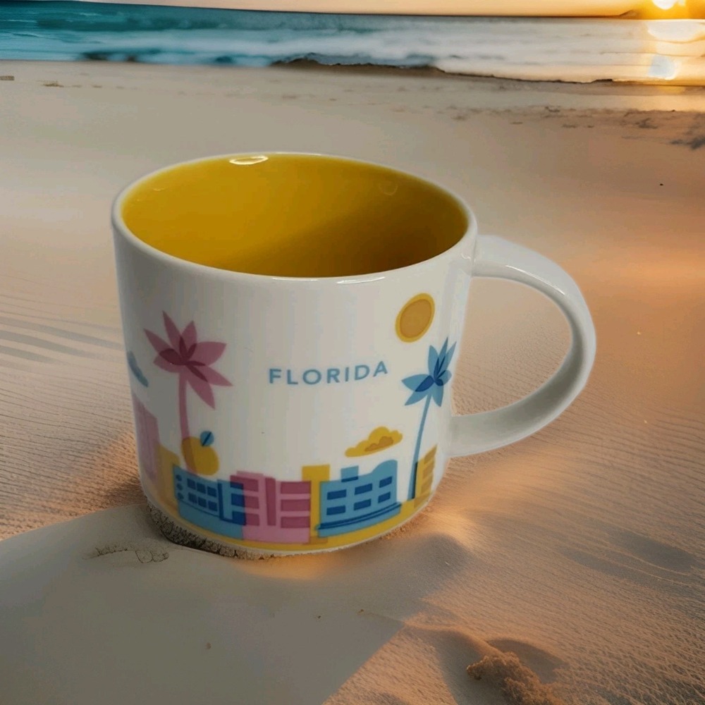 Starbucks FLORIDA You Are Here Collection YAH Series 14 oz Coffee Mug 2014